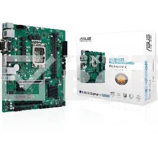 Материнская плата ASUS Pro H610M-C-CSM, LGA 1700, Intel H610, 2xDDR5, 4xSATA, 1xM.2, 1xPCIe 5.0 x16, 2xPCIe x1, 1xPCI, 1xHDMI, 1xDP, 1xDVI-D, 1xVGA, 1x 1Gb LAN, 2xUSB-A 3.2 Gen 2, 2xUSB-A 2.0, 3x3.5 мм, 7.1, mATX