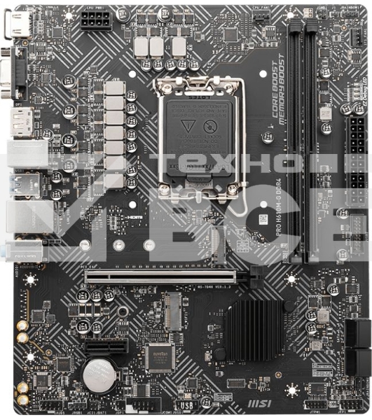 Материнская плата MSI PRO H610M-G, LGA 1700, Intel H610, 2xDDR5, 4xSATA, 1xM.2, 1xPCIe 4.0 x16, 1xPCIe 3.0 x1, 1xHDMI, 1xDP, 1xVGA, 1xRJ45 1Gb, 2xUSB-A 3.2 Gen 1, 4xUSB-A 2.0, 3x3.5мм, 7.1, mATX