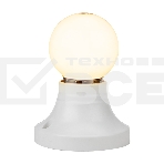 Лампа шар E27, 7LED, 24В, диаметр 45мм ТЕПЛЫЙ БЕЛЫЙ, матовая колба , фото4