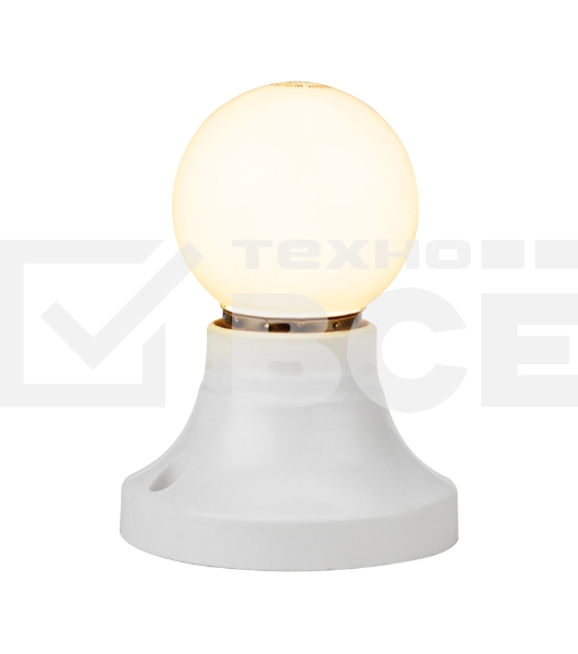 Лампа шар E27, 7LED, 24В, диаметр 45мм ТЕПЛЫЙ БЕЛЫЙ, матовая колба 