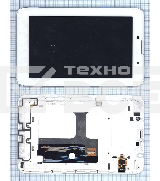 Модуль (матрица + тачскрин) для EveryPad белый с рамкой