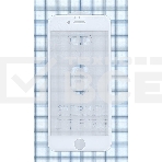Защитное стекло 4D для Apple iPhone 6/6S белый, фото 1
