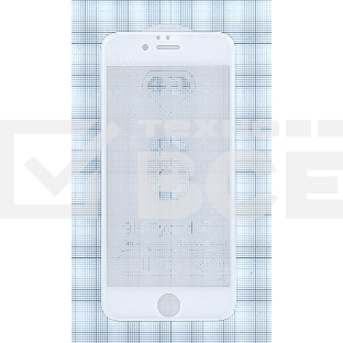 Защитное стекло 4D для Apple iPhone 6/6S белый