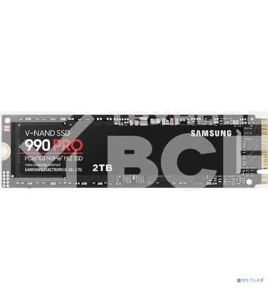 Накопитель SSD Samsung 990 PRO, 2TB, PCIe 4.0 x4, M.2 2280, NVMe, R/W 7450/6900