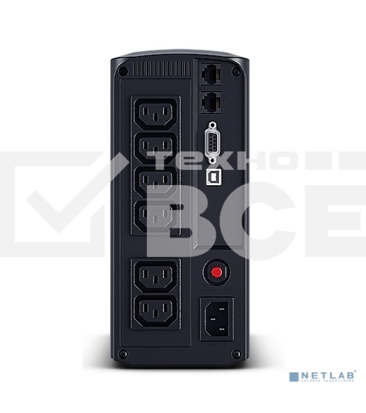 Источник бесперебойного питания UPS CyberPower VP1000EILCD Line-Interactive 1000VA/550W USB/RS-232/RJ11/45  (6 IEC С13)
