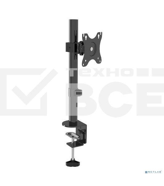 Настольное крепление Wize WDM1-32S для одного монитора 14'-32', VESA 75x75, 100x100, черный
