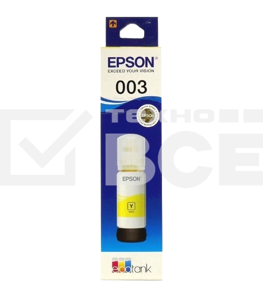 Чернила EPSON C13T00V498 желтый (65 мл) для L11050, L1110, L1210, L3101, L3110, L3156, L3210, L3215, L3216, L3250, L3256, L3258, L3260, L3550, L3556, L5290
