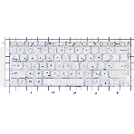 Клавиатура для ноутбука Asus X412DA  серебристая, фото3