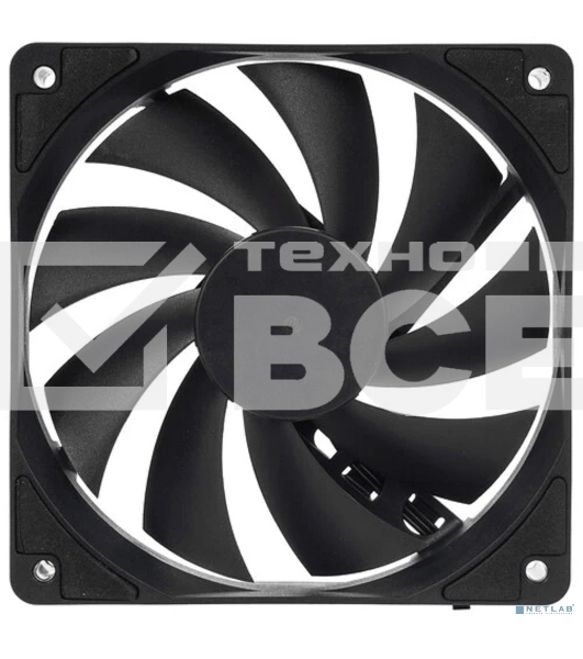 Вентилятор для корпуса Digma DFAN-120-7 черный, 120 мм, 1200 об/мин, 23 дБ, 4 pin