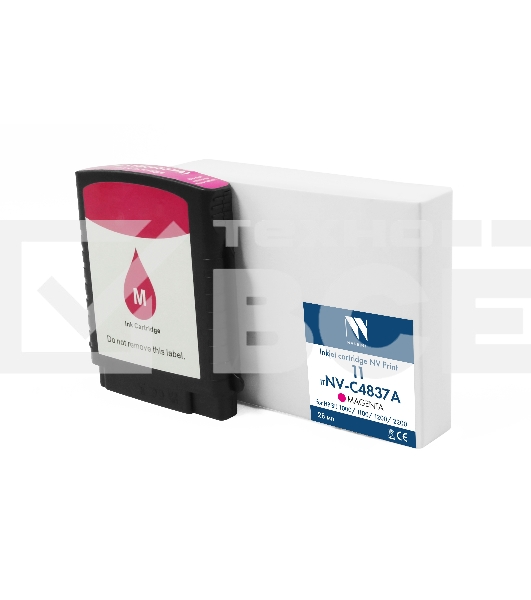 Струйный картридж NVPrint 11 (NV-C4837A) Magenta для HP BIJ 1000/1100/1200/2200 (28мл) совместимый