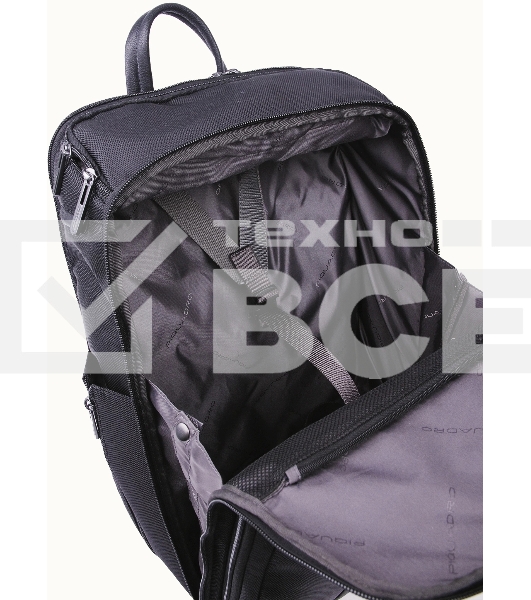Рюкзак Piquadro Brief2 CA6648BR2/N черный нейлон/натур.кожа