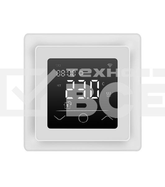 Терморегулятор цифровой Rexant ClimaHome W сенсорный, программируемый, с Wi-Fi, белый