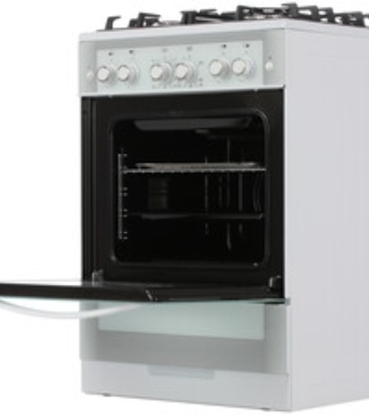 Плита газовая Gefest ПГ 6500-02 0042 белый, конфорок 4 шт, духовка 52 л, 60 см x 85 см x 60 см