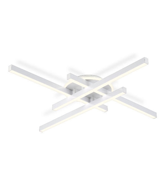 Потолочный светодиодный светильник Ambrella light FL6281 WH белый 58W 3000K-6400K 700*700*85 (ПДУ ИК)