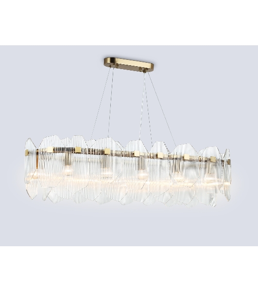 Светильник Ambrella light LH31255/12 BS/CL латунь/прозрачный E14*12 max 40W 1000*340*270