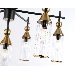 Люстра Ambrella light LH55257/7 BK/BS/CL черный/латунь/прозрачный E14*7 max 40W D640*520, фото4