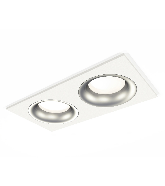 Комплект встраиваемого светильника Ambrella light XC7635004 SWH/MCH белый песок/хром матовый MR16 GU5.3 (C7635, N7013)