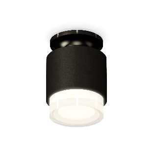 Светильник Ambrella Light XS7511065 SBK/PBK/FR черный песок/черный полированный/белый матовый MR16 GU5.3 (N7926, C7511, N7160)