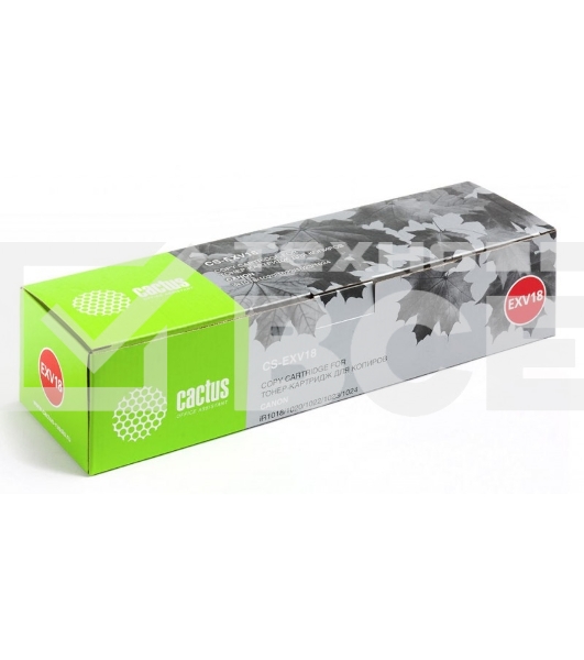 Картридж лазерный Cactus CS-EXV18 черный (8400 стр.) для Canon iR1018/ 1020/ 1022/ 1023/ 1024