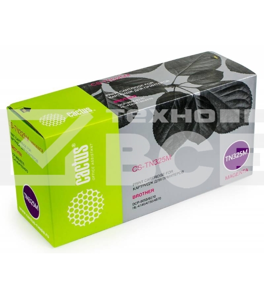Картридж лазерный Cactus CS-TN325M пурпурный (3500 стр.) для Brother DCP 9055/9270; HL 4140/4150/4570