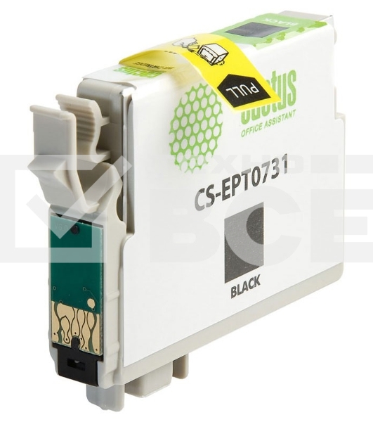 Картридж струйный Cactus CS-EPT0731 черный (11,4 мл) для Epson Stylus С79/C110/СХ3900/CX4900/CX5900/CX7300/CX8300/CX9300