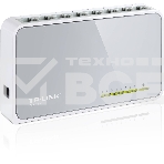 Коммутатор TP-Link SOHO TL-SF1008D Коммутатор 8-port 10/100M mini Desktop Switch, 8 10/100M RJ45 ports, Plastic case, фото23
