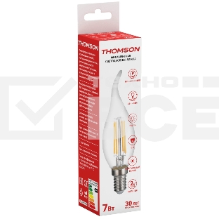 Лампа светодиодная Hiper THOMSON LED FILAMENT TAIL CANDLE 7W 730Lm E14 4500K TH-B2076