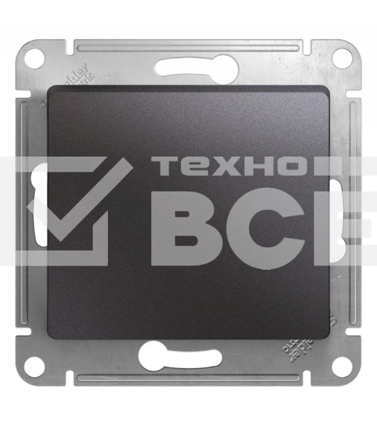 Механизм выключателя 1-кл. СП Glossa сх. 1 10А IP20 10AX графит SchE GSL001311