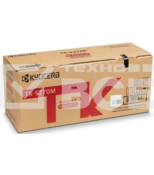 Картридж лазерный Kyocera TK-5270M (1T02TVBNL0) пурпурный для M6230cidn/M6630cidn/P6230cdn 6000 стр