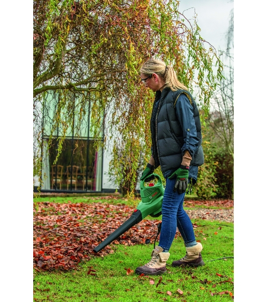 Воздуходувка-пылесос Bosch UniversalGardenTidy 3000 3000Вт пит.:от сети зеленый/черный