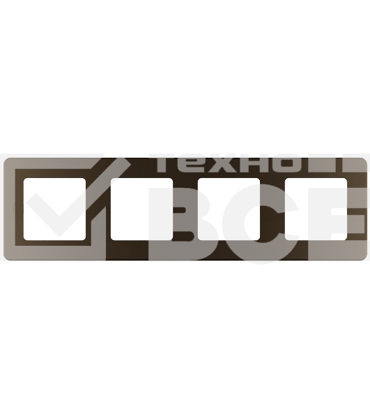 Рамка 4 поста бронза Inspiria