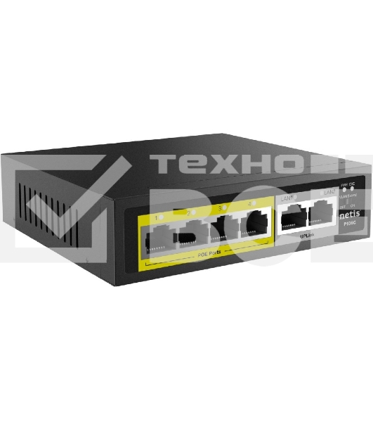Коммутатор 6PORT NETIS P106C 10/100M 4POE