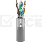 Кабель информационный NTSS NTSS-IN-UTP4-5Е-PVC-GY кат.5E U/UTP 4X2X24AWG PVC внутренний 305м серый, фото2