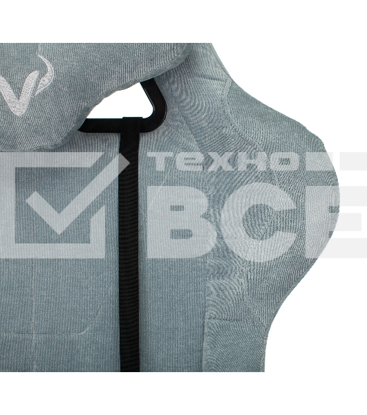 Кресло игровое Бюрократ VIKING KNIGHT LT28 FABRIC серо-голубой крестовина металл/пластик