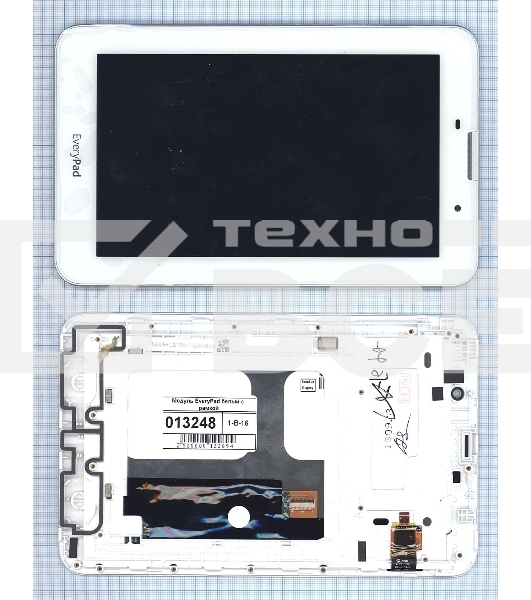 Модуль (матрица + тачскрин) для EveryPad белый с рамкой