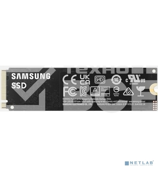 Накопитель SSD Samsung 990 PRO, 2TB, PCIe 4.0 x4, M.2 2280, NVMe, R/W 7450/6900