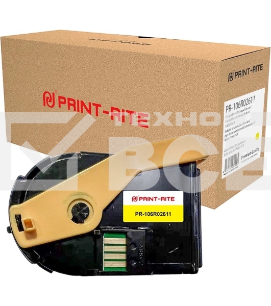 Картридж лазерный Print-Rite TFXAFYYPRA PR-106R02611 106R02611, желтый набор двойная упак. (9000стр.) для Xerox Phaser 7100