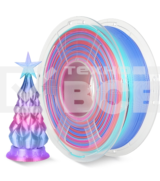 Филамент NVPRINT Silk PLA+ Rainbow 02 для 3D печати диаметр 1.75мм  длина 330 метров  масса 1 кг