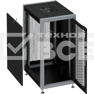 Шкаф коммутационный Sysmatrix (SL 6622.933 ) напольный 22U 600x600мм пер.дв.перфор. задн.дв.перфор. 800кг черный 51кг 180град. IP20