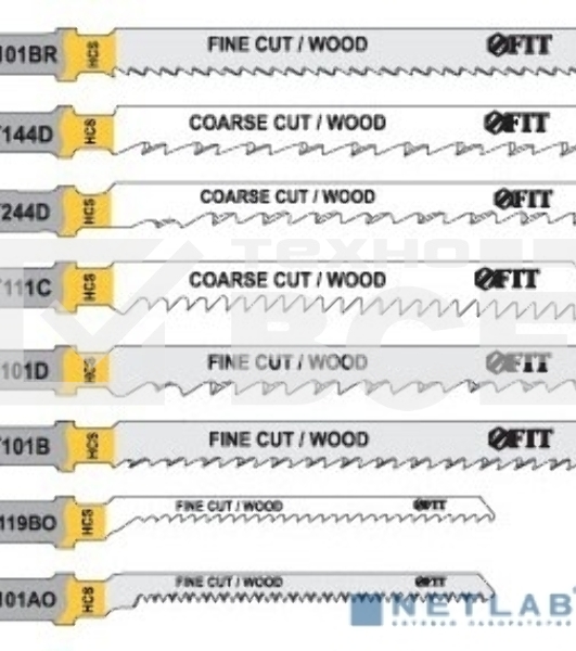 Пилки для лобзика FIT 40948t101b (набор 2шт)