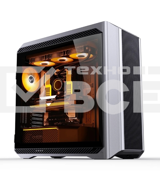 Корпус без блока питания Case JONSBO D500, Full-Tower, TG, 3x140mm ARGB, 2xUSB-A 3.2 + 1xUSB-C 3.2, E-ATX, ATX, mATX, mITX Silver