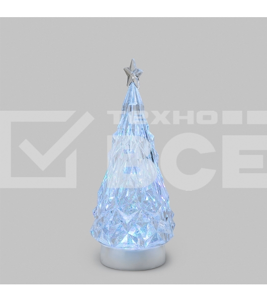 Фигура на подставке Елочка 12x12x28 см, RGB, питание 3xАА и провод USB Neon-night