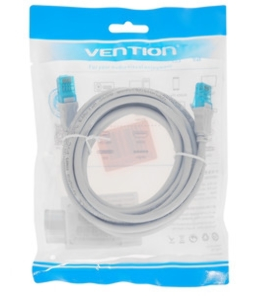 Патч-корд Vention прямой UTP cat.5е, RJ45 - 3 м. Серый VAP-A10-S300