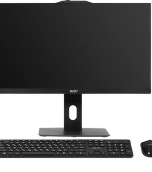 Моноблок MSI Modern AM242P 1M AiO 23,8' FHD (1920x1080)IPS AG Non-touch,Core i7-150U (1.8GHz),16Gb DDR5(2*8Gb),512Gb SSD M.2, Intel UHD, WiFi,BT, camera,WirelessKB&mouse Eng/Rus, No OS,1y,черный (9S6-AE0721-1466)