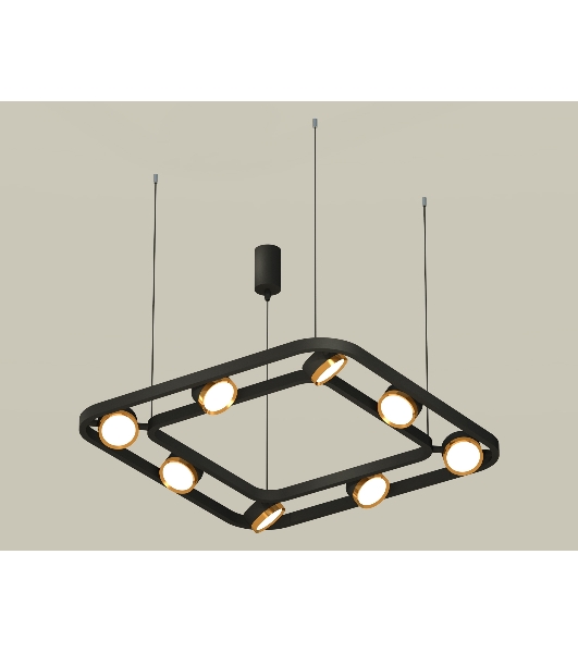 Светильник Ambrella light XB9182102/8 SBK/PYG черный песок/золото желтое полированное GX53 (C9182, N8124)
