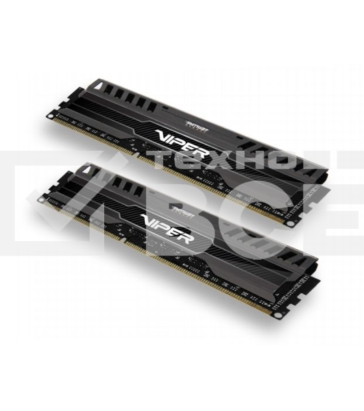 Оперативная память Patriot Viper 3, DDR3, 16GB (2x8 GB), 1600 MHz, CL9, радиатор, черный