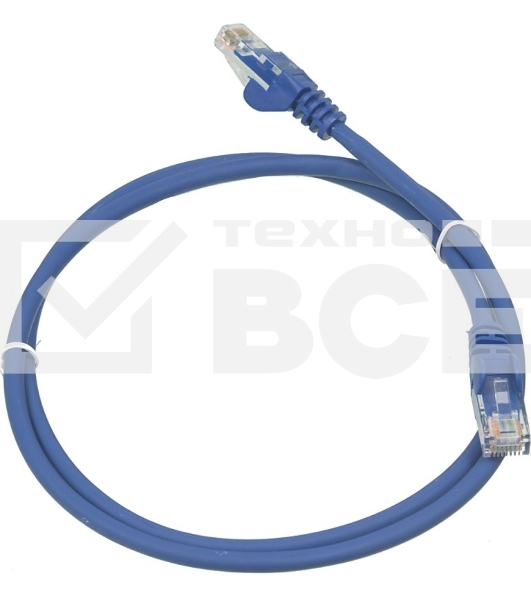 Кабель Патч-корд Lanmaster UTP LAN-PC45/U5E-1.0-BL вилка RJ-45-вилка RJ-45 кат.5е 1м синий LSZH (уп.:1шт)