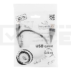 Кабель Gembird/Cablexpert CCP-mUSB2-AMBM-0.5M Кабель USB 2.0 Pro , AM/microBM 5P, 0.5м, экран, черный, пакет , фото3