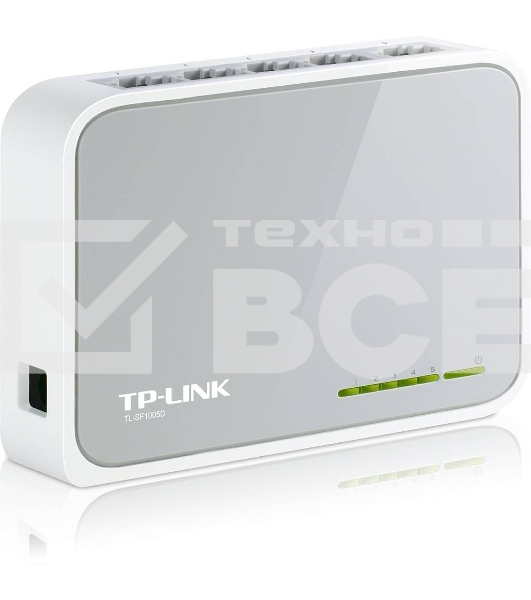 Коммутатор TP-Link SOHO TL-SF1005D Коммутатор 5-port 10/100M mini Desktop Switch, 5 10/100M RJ45 ports, Plastic case