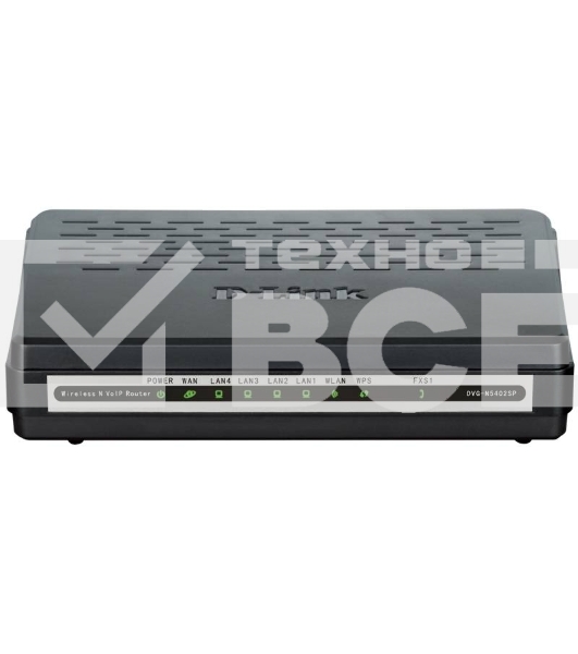 Маршрутизатор беспроводной D-Link DVG-N5402SP/1S/C1A 10/100BASE-TX черный